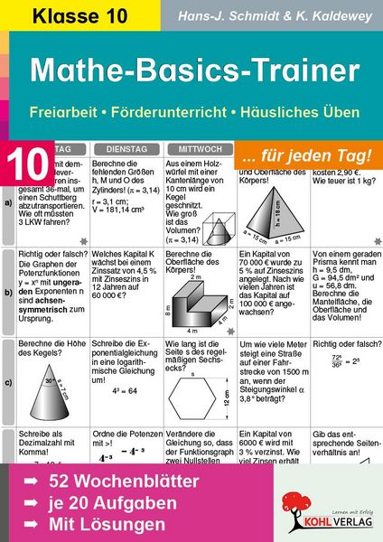 Produktbild: Mathe-Basics-Trainer 10. Schuljahr