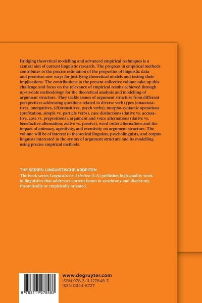 Produktbild: The Syntax of Argument Structure
