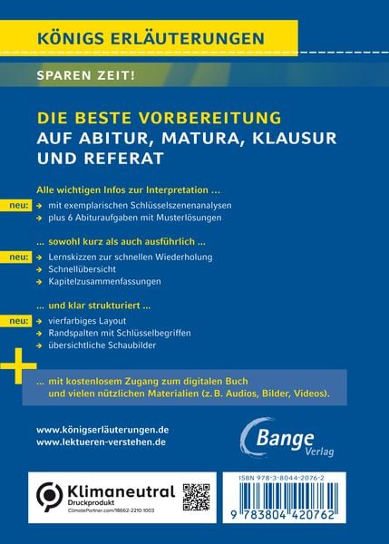 Produktbild: Der Besuch der alten Dame - Textanalyse und Interpretation