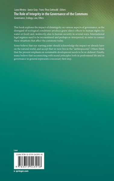 Produktbild: The Role of Integrity in the Governance of the Commons