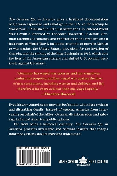 Produktbild: The German Spy in America