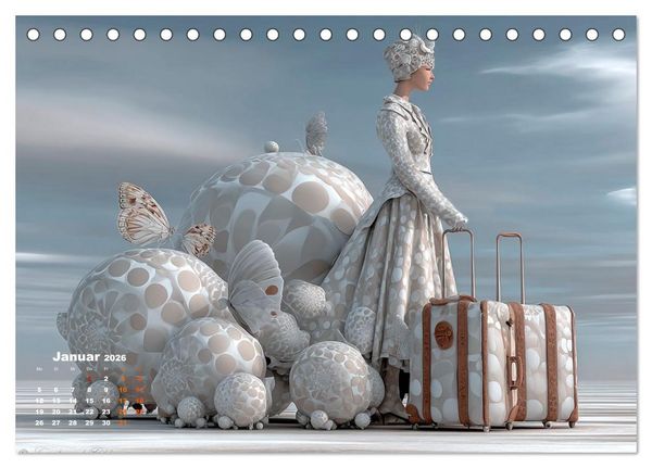 Produktbild: Zwischen Himmel und Gep&auml;ck (Tischkalender 2026 DIN A5 quer), CALVENDO Monatskalender