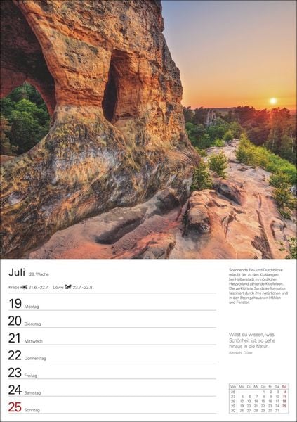 Produktbild: Natursch&auml;tze Deutschlands Wochenplaner 2027 - Eine Reise in 53 Bildern
