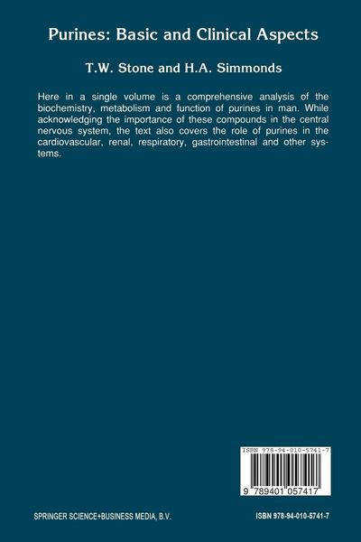 Produktbild: Purines: Basic and Clinical Aspects