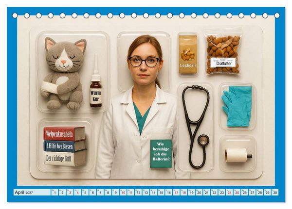 Produktbild: Einmal Traumjob bitte - zum Mitnehmen (Tischkalender 2027 DIN A5 quer), CALVENDO Monatskalender