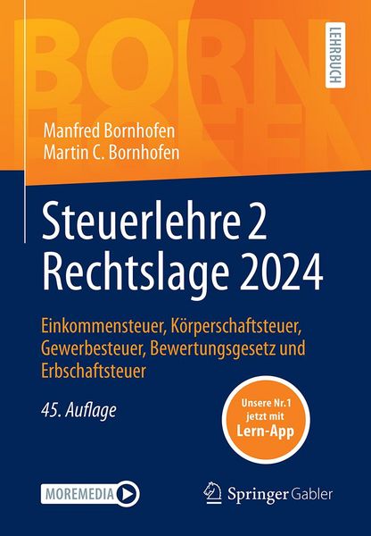 Produktbild: Steuerlehre 2 Rechtslage 2024