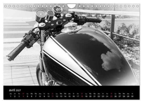 Produktbild: Une moto de caract&egrave;re (Calendrier mural 2027 DIN A4 vertical), CALVENDO calendrier mensuel