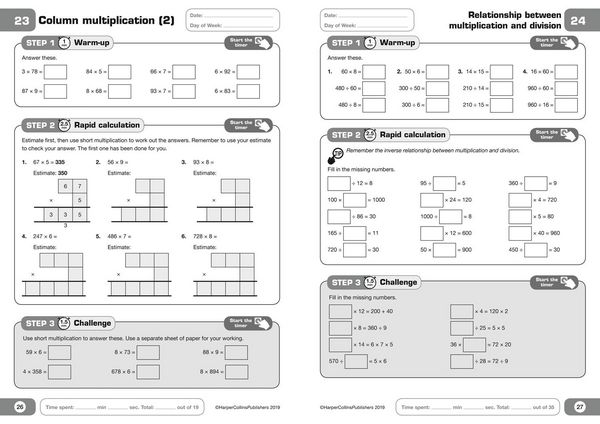 Produktbild: Letts 5-Minute Maths Mastery Age 8-9