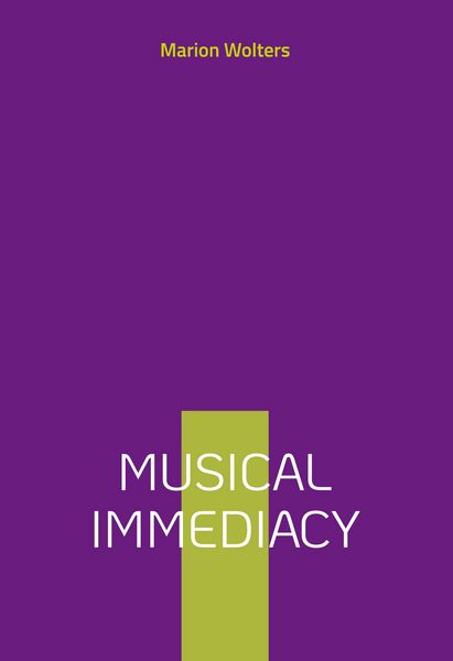 Produktbild: Musical Immediacy