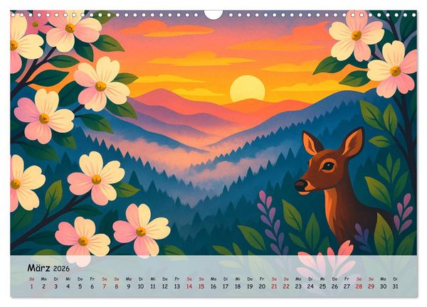Produktbild: Nordamerika von Alaska bis Texas - Wild, Weit und Wundersch&ouml;n (Wandkalender 2026 DIN A3 quer), CALVENDO Monatskalender