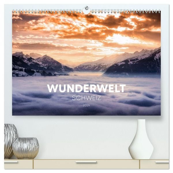 Produktbild: Wunderwelt Schweiz (hochwertiger Premium Wandkalender 2026 DIN A2 quer), Kunstdruck in Hochglanz