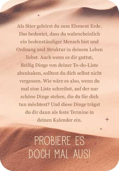 Produktbild: Achtsamkeit f&uuml;r den Stier