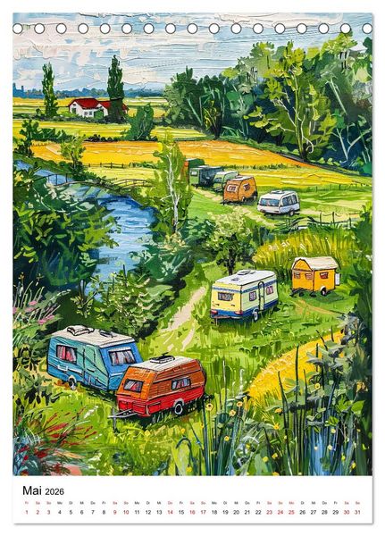 Produktbild: Niederl&auml;ndische Impressionen - Lebensgef&uuml;hl zwischen Tulpen, Windm&uuml;hlen und Grachten (Tischkalender 2026 DIN A5 hoch), CALVENDO Monatskalender