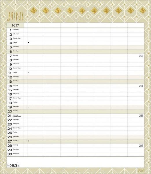 Produktbild: Multiplaner - Time for glamour 2027