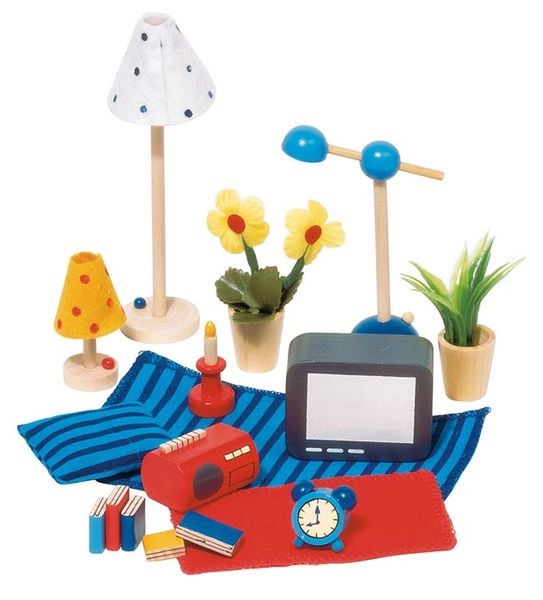 Produktbild: Goki Accessoires Wohn- und Schlafzimmer für Puppenhaus