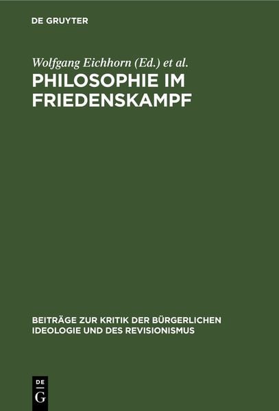 Produktbild: Philosophie im Friedenskampf