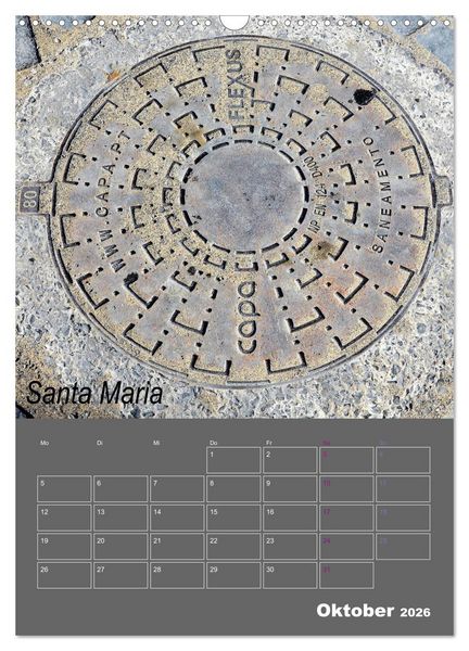 Produktbild: Faszination Kanaldeckel (Wandkalender 2026 DIN A3 hoch), CALVENDO Monatskalender