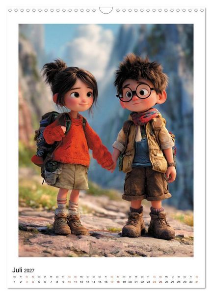 Produktbild: Kleine Seelen, gro&szlig;e Augenblicke (Wandkalender 2027 DIN A3 hoch), CALVENDO Monatskalender