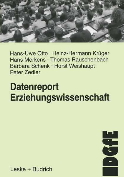 Produktbild: Datenreport Erziehungswissenschaft