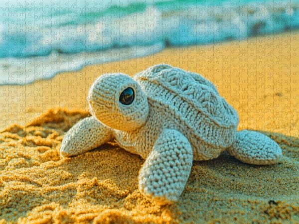 Produktbild: CALVENDO Puzzle Kleine Schildkr&ouml;te | 1000 Teile Lege-Gr&ouml;&szlig;e 64x48cm Foto-Puzzle f&uuml;r gl&uuml;ckliche Stunden
