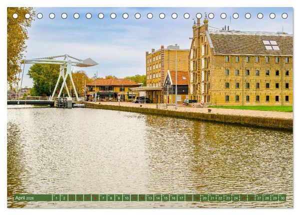 Produktbild: Ein Blick auf Franeker in Friesland (Tischkalender 2026 DIN A5 quer), CALVENDO Monatskalender