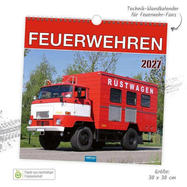 Produktbild: TR&Ouml;TSCH - Technikkalender Feuerwehren 2027