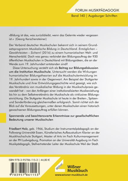 Produktbild: Der Bildungsauftrag von Musikschulen