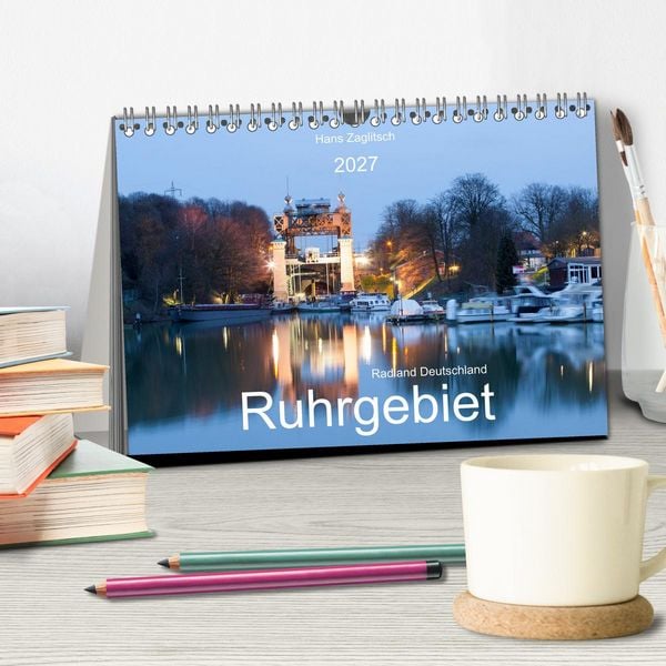 Produktbild: Radland Deutrschland - Ruhrgebiet (Tischkalender 2027 DIN A5 quer), CALVENDO Monatskalender