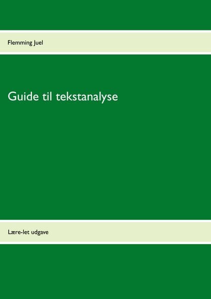 Produktbild: Guide til tekstanalyse