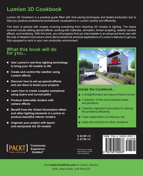 Produktbild: Lumion 3D Cookbook