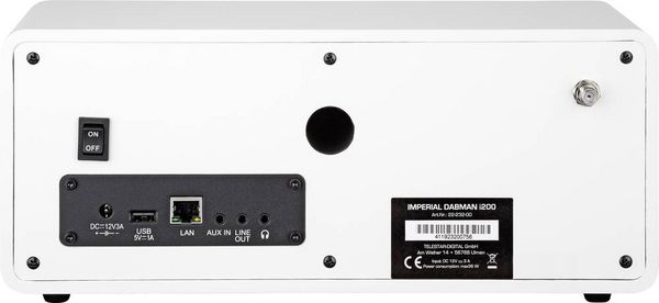 Produktbild: Imperial Dabman i200 Internet Tischradio DAB+, UKW, Internet AUX, USB, Internetradio Wei&szlig;