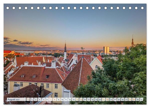 Produktbild: Nordischer Glanz &ndash; Tallinn - Riga - Vilnius (Tischkalender 2027 DIN A5 quer), CALVENDO Monatskalender
