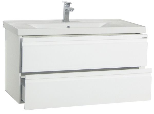 2-tlg. Waschplatz Waschtisch Drehtüren Silora XL