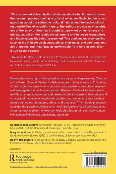 Produktbild: Collaborative Cross-Cultural Research Methodologies in Early Care and Education Contexts
