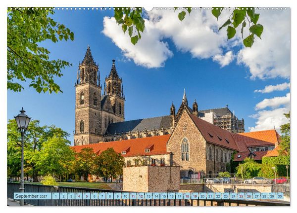 Produktbild: Magdeburger Dom 2027 (hochwertiger Premium Wandkalender 2027 DIN A2 quer), Kunstdruck in Hochglanz