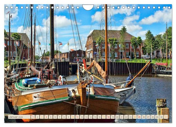 Produktbild: Ostfriesland - der alte Hafen Carolinensiel (Wandkalender 2026 DIN A4 quer), CALVENDO Monatskalender