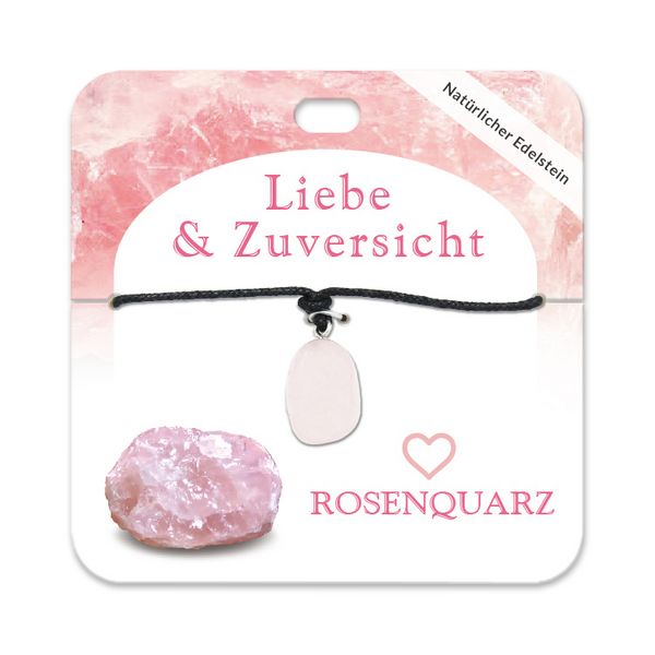 Produktbild: Rosenquarz Trommelstein Kette