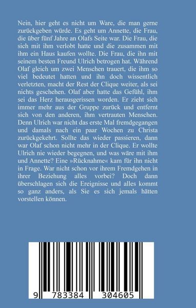 Produktbild: Keine R&uuml;cknahme! Trauma, Sucht, hochfunktionaler Autismus, Seitensprung, Clique, erstes Auto, Liebe, Betrug, erste Wohnung, Suizid, Verlobung, Zen, Za