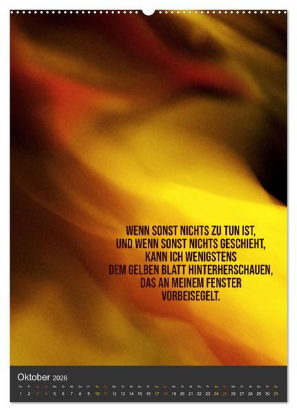 Produktbild: AugenweiTe Bilder.Texte.Inspirationen (Wandkalender 2026 DIN A2 hoch), CALVENDO Monatskalender