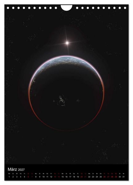 Produktbild: Weit entfernte Welten (Wandkalender 2027 DIN A4 hoch), CALVENDO Monatskalender