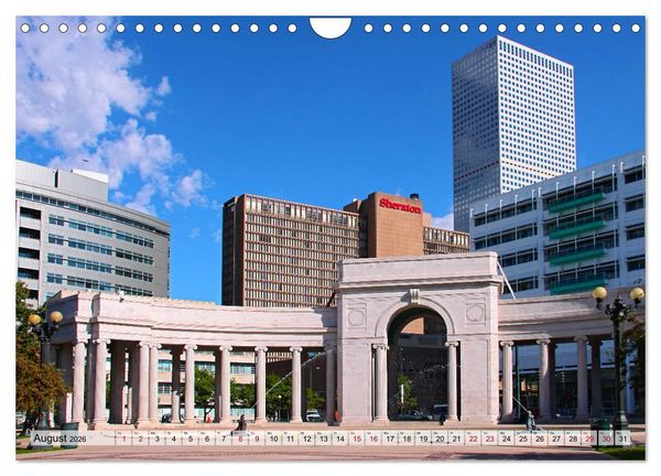 Produktbild: Denver Stadtansichten (Wandkalender 2026 DIN A4 quer), CALVENDO Monatskalender