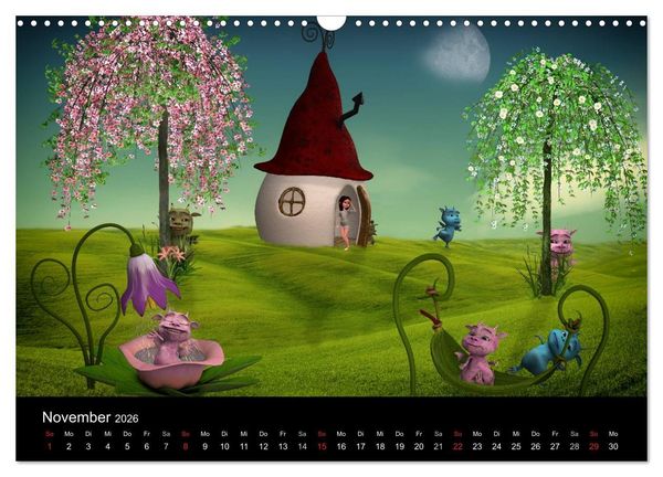 Produktbild: M&auml;rchenhaftes f&uuml;r Kinder (Wandkalender 2026 DIN A3 quer), CALVENDO Monatskalender