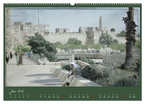 Produktbild: Unterwegs in Jerusalem (Wandkalender 2026 DIN A2 quer), CALVENDO Monatskalender
