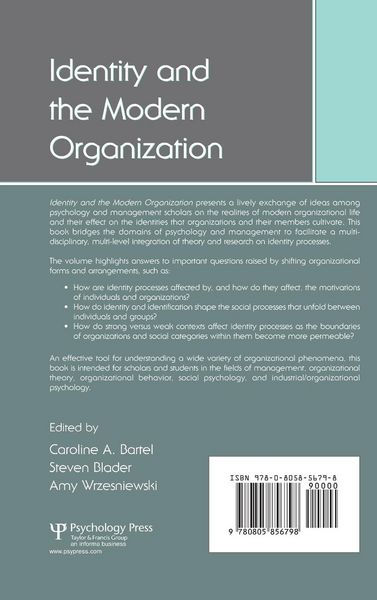 Produktbild: Identity and the Modern Organization