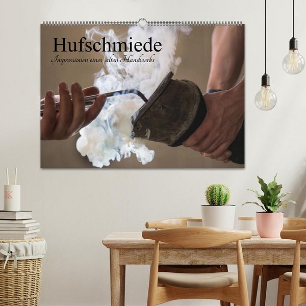 Produktbild: Hufschmiede - Impressionen eines alten Handwerks (Wandkalender 2026 DIN A2 quer), CALVENDO Monatskalender