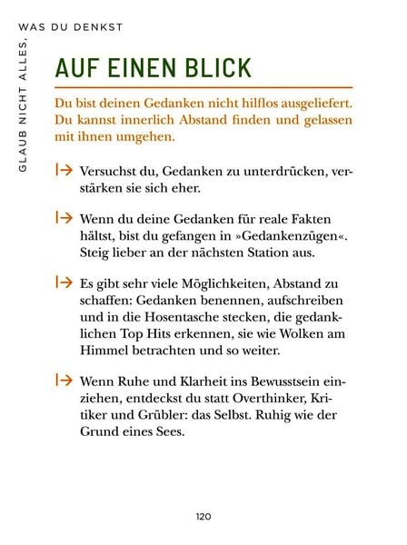 Produktbild: Die 1-Minuten-Strategie gegen Overthinking