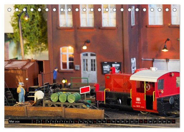 Produktbild: Kleine Bahnwelt in Spur 1 (Tischkalender 2026 DIN A5 quer), CALVENDO Monatskalender