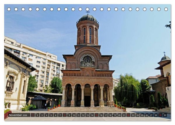 Produktbild: Bukarest - Paris des Ostens (Tischkalender 2026 DIN A5 quer), CALVENDO Monatskalender