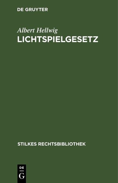 Produktbild: Lichtspielgesetz