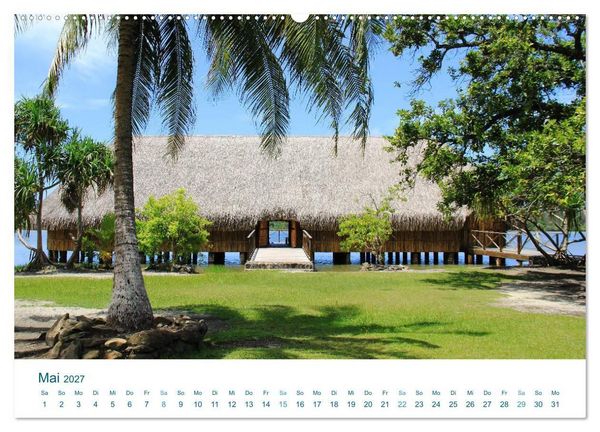 Produktbild: S&uuml;dsee-Insel Huahine - Paradies am Ende der Welt (hochwertiger Premium Wandkalender 2027 DIN A2 quer), Kunstdruck in Hochglanz